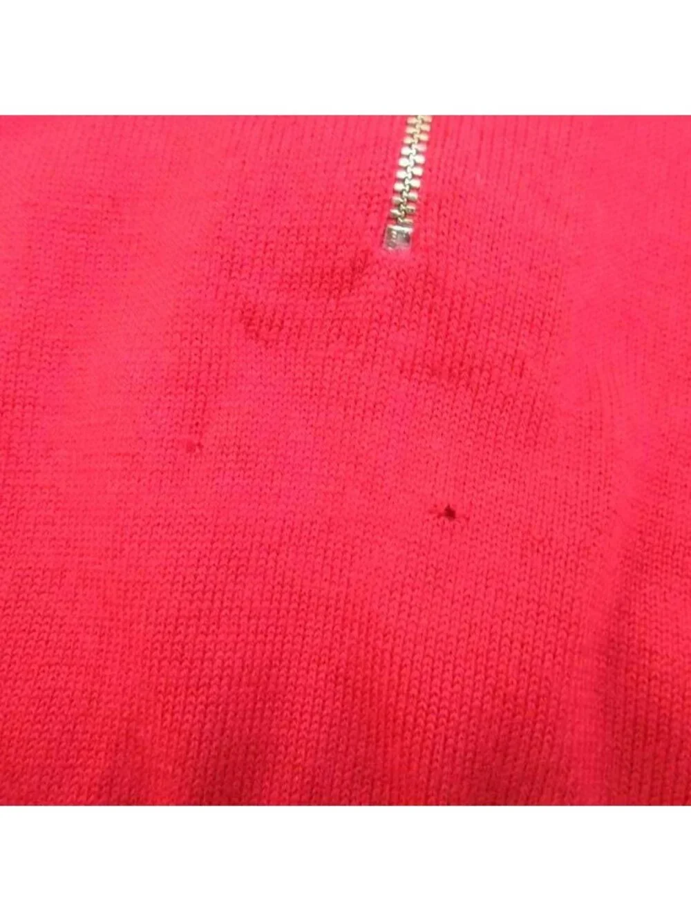 Louis Vuitton Knit Vest Cashmere Pink V-neck Half Zip Sleeveless Top M